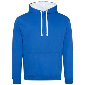 Awdis Womens/Ladies Varsity Hoodie / Royal Blue/Arctic White